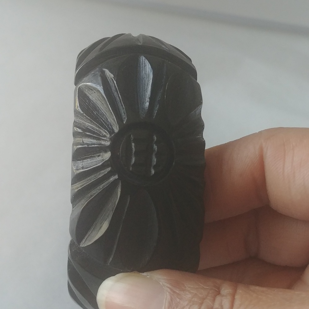 Black Embossed Bracelet